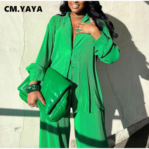 women s tracksuits cm yaya pleated set long sleeve shirt and straight wide leg pants elegant tracksuit two 2 piece fitness outfits 230629, Gray
women s tracksuits cm yaya pleated set long sleeve shirt and straight wide leg pants elegant tracksuit two 2 piece fitness outfits 230629, Gray