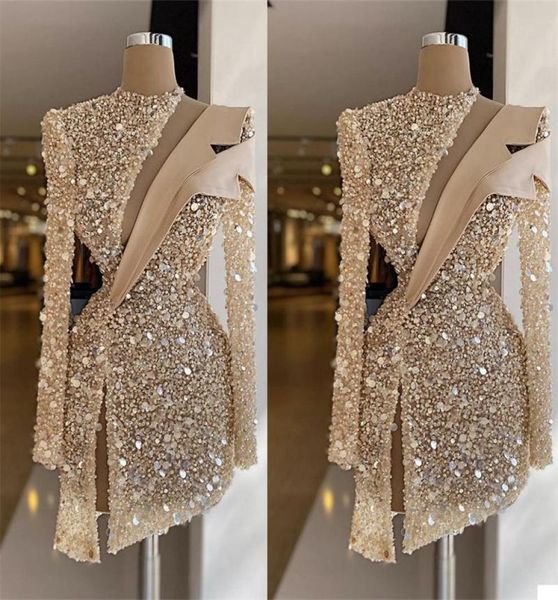 champagne evening dresses cocktail luxury sequins beads high neck long sleeves prom dress formal party gowns custom made knee leng2345371, Black
champagne evening dresses cocktail luxury sequins beads high neck long sleeves prom dress formal party gowns custom made knee leng2345371, Black
