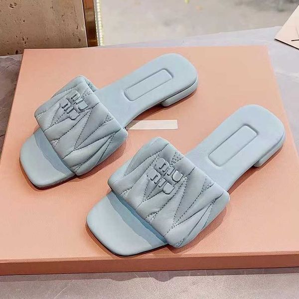 slide mius sandals beach designer shoes pleated women square toe slippers for in 2023 new summer style flat bottoms casual foot wear hv3t
slide mius sandals beach designer shoes pleated women square toe slippers for in 2023 new summer style flat bottoms casual foot wear hv3t