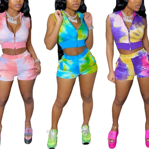 women's tracksuits women's tie-dye sports suit casual sleeveless cardigan shorts 2-piece set nightclub outfits slim fit tracksuits, Gray
women's tracksuits women's tie-dye sports suit casual sleeveless cardigan shorts 2-piece set nightclub outfits slim fit tracksuits, Gray