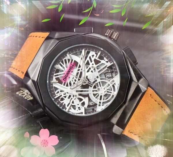 high-end mens hollow skeleton dial designer watches satch 43mm leather belt clock quartz movement chronograph vintage auto date watch valent, Slivery;brown
high-end mens hollow skeleton dial designer watches satch 43mm leather belt clock quartz movement chronograph vintage auto date watch valent, Slivery;brown