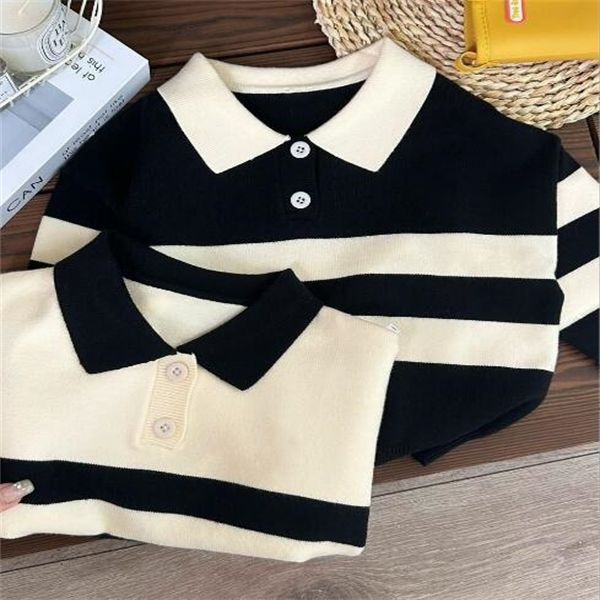 new autumn and winter children's polo neck striped sweater for boys and girls leisure sweater for warm pol0 shirt, Blue
new autumn and winter children's polo neck striped sweater for boys and girls leisure sweater for warm pol0 shirt, Blue