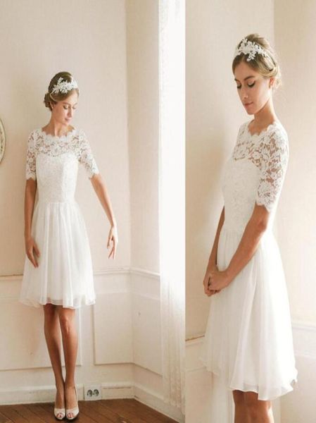 lace jewel short knee length bridesmaid dresses vintage cocktail gowns short sleeve aline lace and chiffon8193768, White;pink
lace jewel short knee length bridesmaid dresses vintage cocktail gowns short sleeve aline lace and chiffon8193768, White;pink