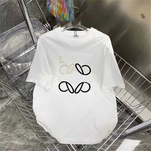 mens womens t shirt designer with letter embroidery print fashion women's cotton casual loose men short sleeve luxurys clothing tshirts, White;black
mens womens t shirt designer with letter embroidery print fashion women's cotton casual loose men short sleeve luxurys clothing tshirts, White;black