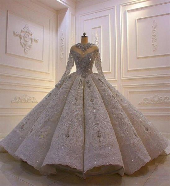 2021 luxury crystal wedding dresses customize vintage ball gown long sleeve lace sequined sparkle vestido de novia4063114, White
2021 luxury crystal wedding dresses customize vintage ball gown long sleeve lace sequined sparkle vestido de novia4063114, White