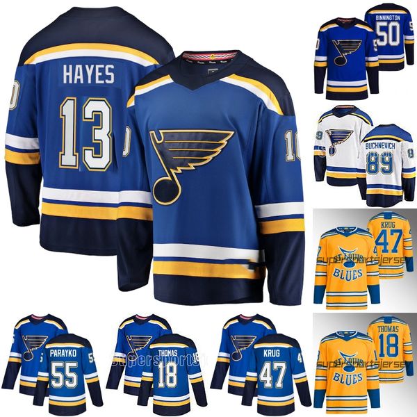 13 kevin hayes st .stl blues jersey robert thomas niko mikkola justin faulk pavel buchnevich kyrou binnington brayden schenn saad vladimir t, Black;red
13 kevin hayes st .stl blues jersey robert thomas niko mikkola justin faulk pavel buchnevich kyrou binnington brayden schenn saad vladimir t, Black;red