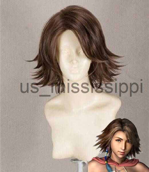 cosplay wigs final fantasy ff10 x2 yuna short brown styled heat resistant hair cosplay costume wig wig cap x0630, Black
cosplay wigs final fantasy ff10 x2 yuna short brown styled heat resistant hair cosplay costume wig wig cap x0630, Black