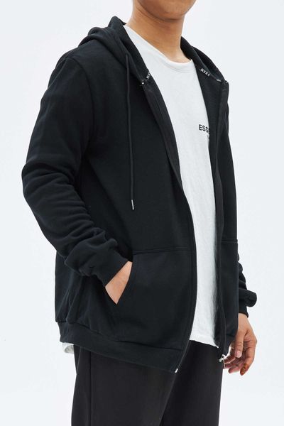 2022 spring and autumn men's solid color zipper fashion sweater casual sports top, Black
2022 spring and autumn men's solid color zipper fashion sweater casual sports top, Black