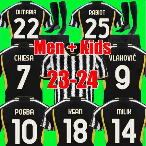 23 24 vlahovic chiesa fans player soccer jerseys home milik 2023 2024 pogba men kids set bonucci football shirts kit di maria uniform kean k, Black;yellow
23 24 vlahovic chiesa fans player soccer jerseys home milik 2023 2024 pogba men kids set bonucci football shirts kit di maria uniform kean k, Black;yellow