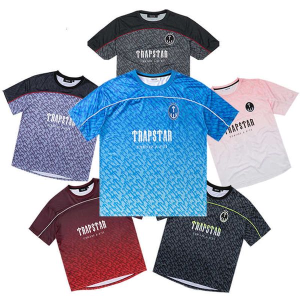 2023 summer trapstar t shirt designer mens football jersey casual short sleeve loose mesh quick dry gradient streetwear t-shirt 246b, White;black
2023 summer trapstar t shirt designer mens football jersey casual short sleeve loose mesh quick dry gradient streetwear t-shirt 246b, White;black