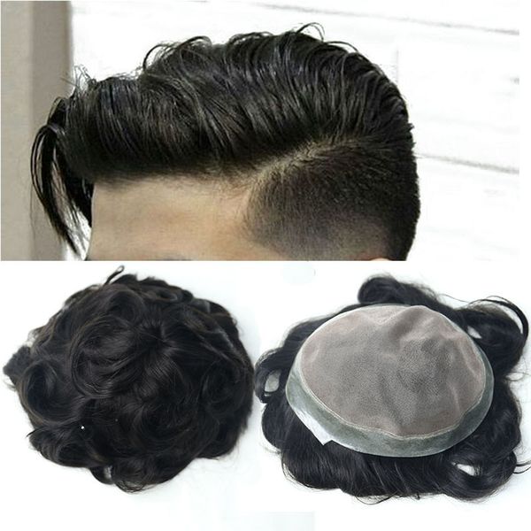 synthetic s hair toupee men natural looking mono system 100 european human pu replacement 1 color venvee remy 230629, Black
synthetic s hair toupee men natural looking mono system 100 european human pu replacement 1 color venvee remy 230629, Black