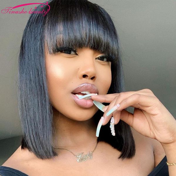 synthetic s tinashe beauty short bob with bangs full machine for women brazilian remy straight human hair pixie cut 230629, Black
synthetic s tinashe beauty short bob with bangs full machine for women brazilian remy straight human hair pixie cut 230629, Black