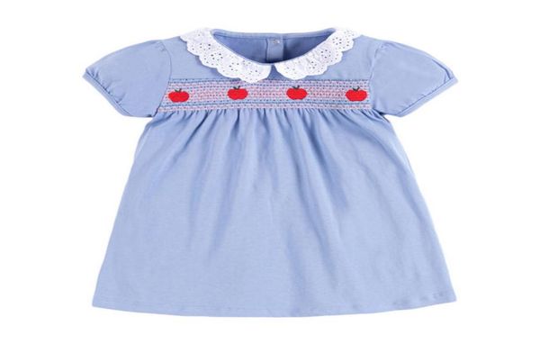 little maven new summer kids cute light blue peter pan collar red apple girls 27yrs lantern sleeve cotton knitted smock dresses q6150227, Red;yellow
little maven new summer kids cute light blue peter pan collar red apple girls 27yrs lantern sleeve cotton knitted smock dresses q6150227, Red;yellow