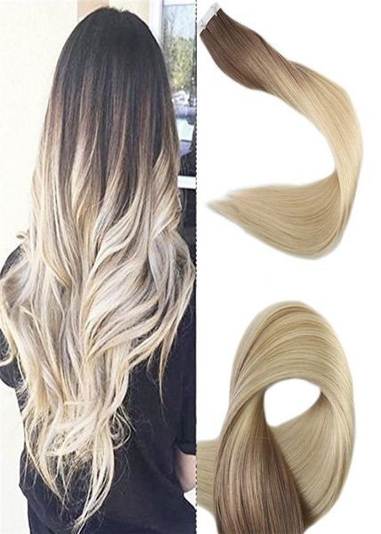 balayage human hair extensions tape ins ombre dark brown to light brown and bleach blonde tape on hair remy straight 100g 40pcs7487713, Black
balayage human hair extensions tape ins ombre dark brown to light brown and bleach blonde tape on hair remy straight 100g 40pcs7487713, Black
