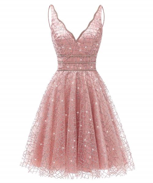 short homecoming dresses crystal sequined deep v-neck a-line party gowns princess plus size mini birthday prom graudation cocktail party gow, Blue;pink
short homecoming dresses crystal sequined deep v-neck a-line party gowns princess plus size mini birthday prom graudation cocktail party gow, Blue;pink