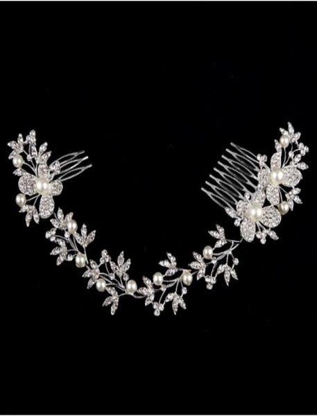 luxurious bridal head pieces butterfly rhinestone pearl enviromental friendly alloy wedding long hair comb wedding hair accessorie4885814, Silver
luxurious bridal head pieces butterfly rhinestone pearl enviromental friendly alloy wedding long hair comb wedding hair accessorie4885814, Silver