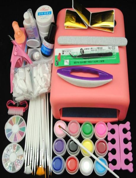 nail manicure set whole 36w pink uv lamp dryer gel cleanser plus buffer block glue oil brush false nails tweezer complete kit9559042
nail manicure set whole 36w pink uv lamp dryer gel cleanser plus buffer block glue oil brush false nails tweezer complete kit9559042