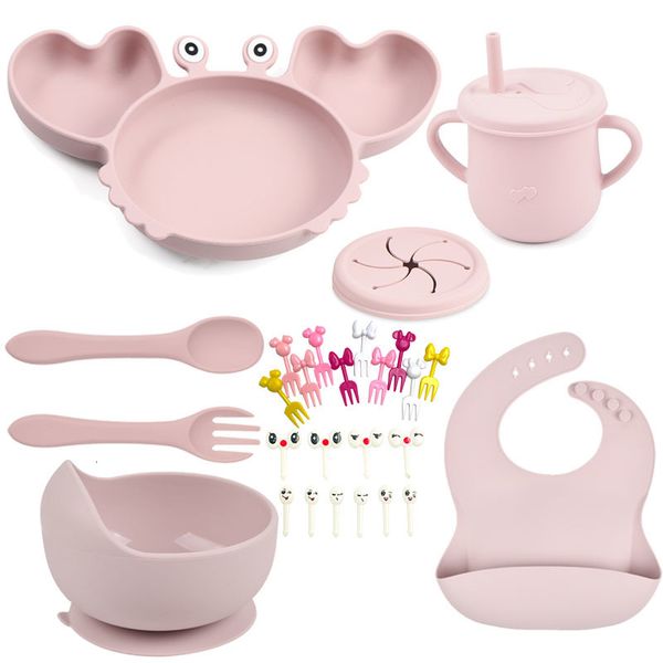 cups dishes utensils 6pcs set baby silicone sucker drinkware plate tableware kids bowl spoon fork bib feeding set for child stuff accessorie
cups dishes utensils 6pcs set baby silicone sucker drinkware plate tableware kids bowl spoon fork bib feeding set for child stuff accessorie