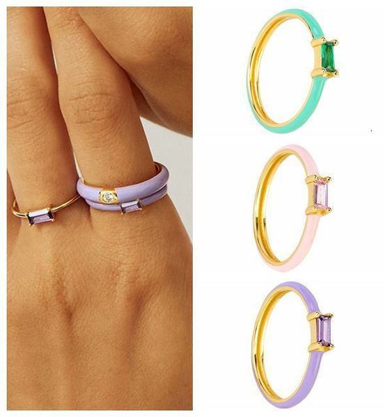 with side stones 24k gold plated silver enamel ring slim round women luxury green purple pink zircon cz rings wedding anniversary fine jewel
with side stones 24k gold plated silver enamel ring slim round women luxury green purple pink zircon cz rings wedding anniversary fine jewel