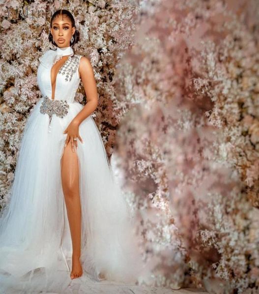 2021 wedding dresses for bride high neck side split sweep train illusion bodice crystal beads chapel garden bridal gowns vestidos 4350618, White
2021 wedding dresses for bride high neck side split sweep train illusion bodice crystal beads chapel garden bridal gowns vestidos 4350618, White