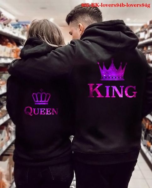 women's hoodies sweatshirts women king queen printed sweatshirt lovers couples fashion hooded matching casual pullovers tracksuits 2306, Black
women's hoodies sweatshirts women king queen printed sweatshirt lovers couples fashion hooded matching casual pullovers tracksuits 2306, Black