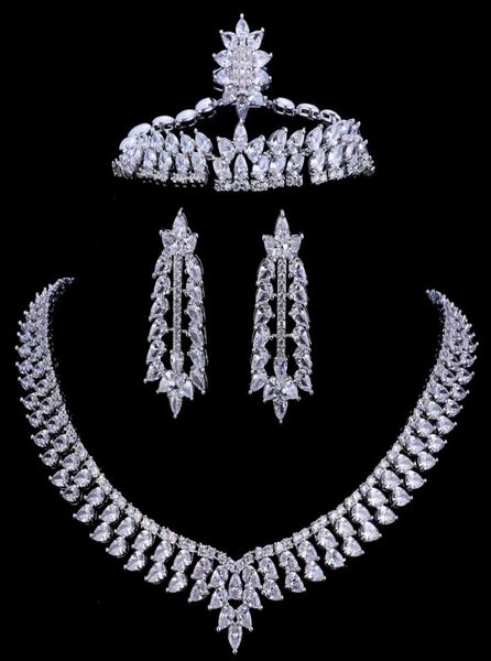 whole zircons cubic zirconia wedding necklace earrings bracelet ring luxury crystal bridal jewelry sets for bridesmaids1901812, White
whole zircons cubic zirconia wedding necklace earrings bracelet ring luxury crystal bridal jewelry sets for bridesmaids1901812, White