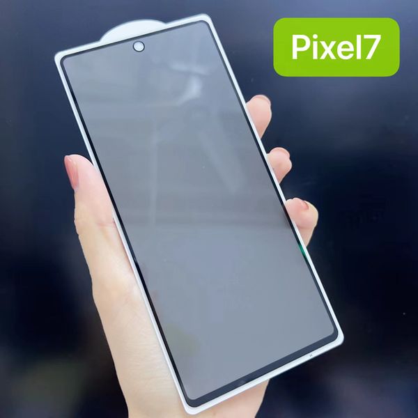 Image of Pixel 7 7A 6 6A Privacy Full Cover Tempered Glass Phone Screen Protector wholesale anti-spy cell phone glass film for Google Pixel7 pixel7a pixel6 pixel6a