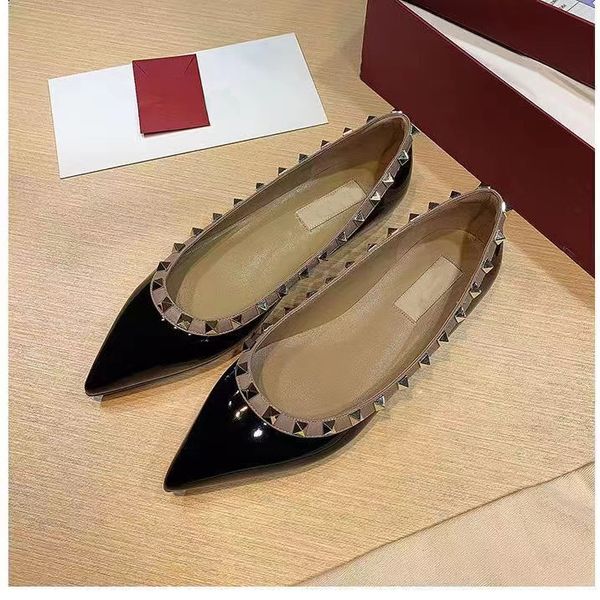 designer womens sandals studs slippers low heels fashion summer new leather stud sandals classics office & career shoes rivet with box point, Black
designer womens sandals studs slippers low heels fashion summer new leather stud sandals classics office & career shoes rivet with box point, Black