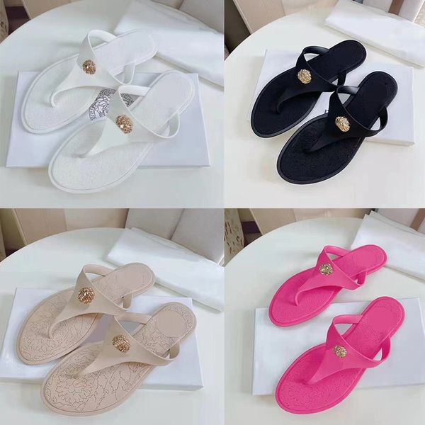 designer slippers women slipper flat sandal brand jelly slide hollowed out sandal classic beach flip flop metal decoration printing sole sho, Black
designer slippers women slipper flat sandal brand jelly slide hollowed out sandal classic beach flip flop metal decoration printing sole sho, Black