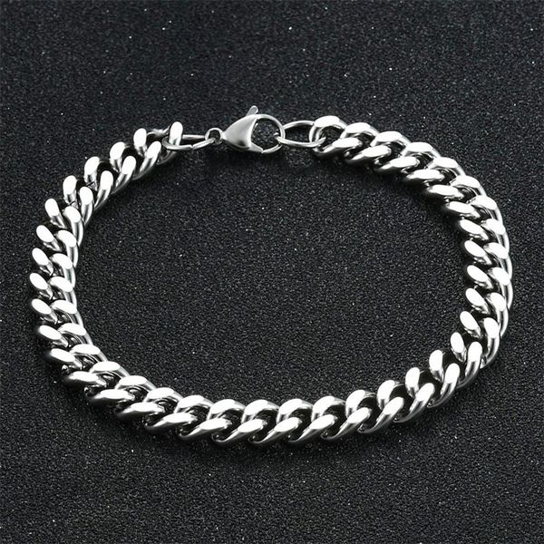 bangle mens bracelet stainless steel curb cuban chain for fashion color women jewelry gift 230627, Black
bangle mens bracelet stainless steel curb cuban chain for fashion color women jewelry gift 230627, Black