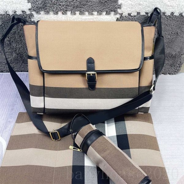 high capacity leather diaper bag mens designer bags check stripe exquisite sacoche sport nappy stackers casual outside pocket changing bag h
high capacity leather diaper bag mens designer bags check stripe exquisite sacoche sport nappy stackers casual outside pocket changing bag h