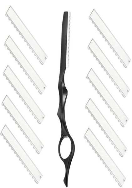 1 pcs hair styling razor and 10pcs replacement stainless steel razors blades for salon home use6695955
1 pcs hair styling razor and 10pcs replacement stainless steel razors blades for salon home use6695955