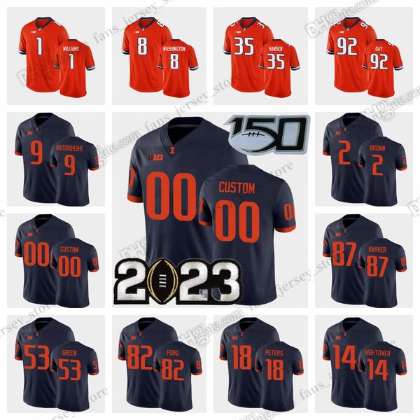 custom ncaa college fighting illini football jerseys isaiah williams kendrick green chase brown casey washington josh imatorbhebhe custom an, Black
custom ncaa college fighting illini football jerseys isaiah williams kendrick green chase brown casey washington josh imatorbhebhe custom an, Black