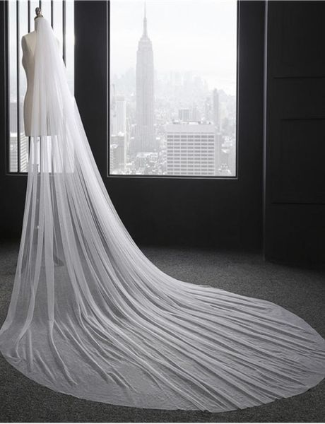 cut edge wedding veil 3 meters long soft bridal veils with comb onelayer ivory white color bride wedding accessories 3 metre widt2931126, Black 
cut edge wedding veil 3 meters long soft bridal veils with comb onelayer ivory white color bride wedding accessories 3 metre widt2931126, Black