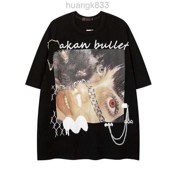 ins american printed short sleeved t-shirt for men and women, loose oversize, niche trendy brand, personalized hip-hop style, 5/2 sleeves st, White;black
ins american printed short sleeved t-shirt for men and women, loose oversize, niche trendy brand, personalized hip-hop style, 5/2 sleeves st, White;black
