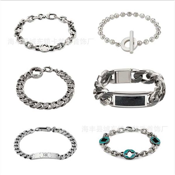 2023 home 925 sterling made of old thai silver fashion male and female elf skull head couple personalized bracelet handicraft, Black
2023 home 925 sterling made of old thai silver fashion male and female elf skull head couple personalized bracelet handicraft, Black
