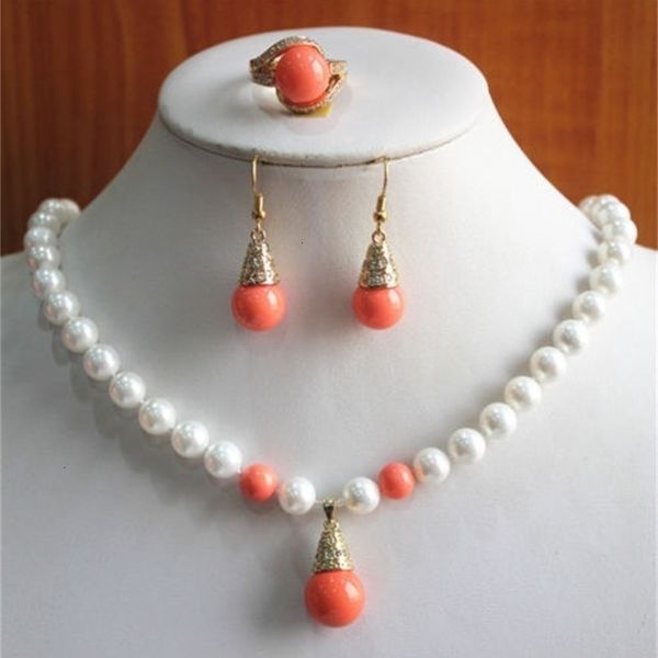 wedding jewelry sets design womens 8mm white pearl necklace earring ring set real jewelry 230627, Slivery;golden
wedding jewelry sets design womens 8mm white pearl necklace earring ring set real jewelry 230627, Slivery;golden