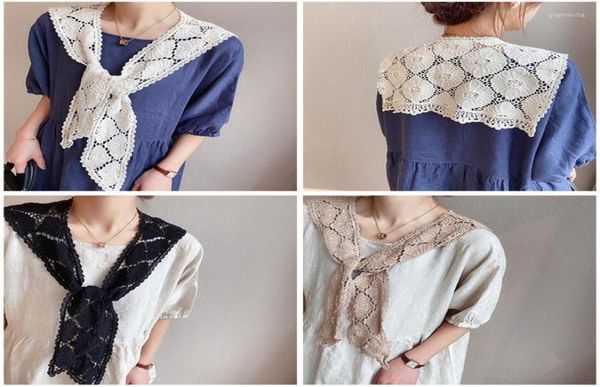 bow ties linen fake collars shawl women knitted small scarf embroidered false collar decorative hollow weave sleeves detachable6023514, Black;gray
bow ties linen fake collars shawl women knitted small scarf embroidered false collar decorative hollow weave sleeves detachable6023514, Black;gray