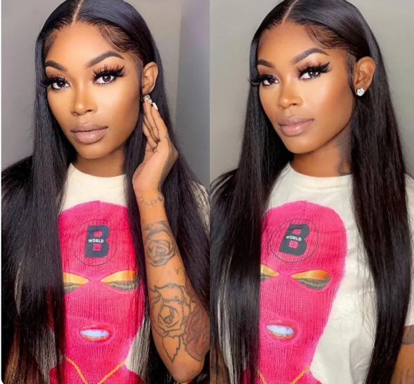 lace frontal wig 26 inch bone straight human hair wigs 13x4 transparent lace front wigs human hair lace closure wigs, Black;brown
lace frontal wig 26 inch bone straight human hair wigs 13x4 transparent lace front wigs human hair lace closure wigs, Black;brown