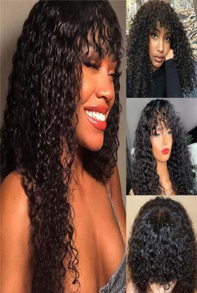 machine made curly wig with bangs 9a human hair for black women 150 density glueless human hair wigs natural black14437928748659, Black;brown
machine made curly wig with bangs 9a human hair for black women 150 density glueless human hair wigs natural black14437928748659, Black;brown