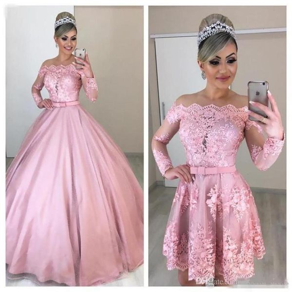 quinceanera dresses blush pink puffy sweet 16 prom dresses with detachable skirts illusion lace long sleeves formal eveni7634136, Blue;red
quinceanera dresses blush pink puffy sweet 16 prom dresses with detachable skirts illusion lace long sleeves formal eveni7634136, Blue;red
