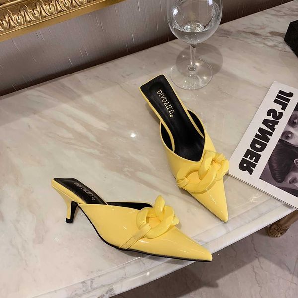 lady sandals cool slippers for summer women in 2023 new candy colored pointed buckle thin heel high wrapped toe 230615, Black
lady sandals cool slippers for summer women in 2023 new candy colored pointed buckle thin heel high wrapped toe 230615, Black