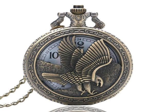 vivintage 3d flying eagle cover quartz pocket watch bronze hawk wing necklace chain clock souvenir gifts for men women2254667, Slivery;golden
vivintage 3d flying eagle cover quartz pocket watch bronze hawk wing necklace chain clock souvenir gifts for men women2254667, Slivery;golden