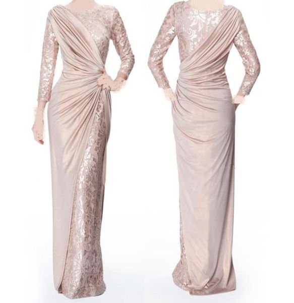 custom made pearl pink long sleeves mother of bride groom dresses for wedding jewel neck elegant floor length pleats formal evenin9471000, Black;red
custom made pearl pink long sleeves mother of bride groom dresses for wedding jewel neck elegant floor length pleats formal evenin9471000, Black;red
