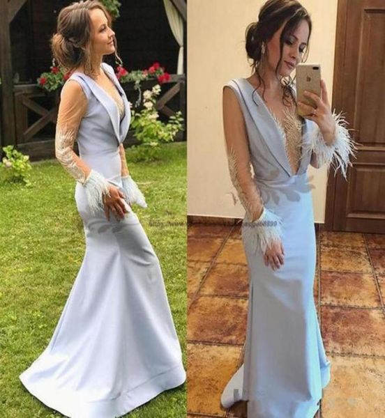 new elegant mermaid evening dresses v neck sheer long sleeves with ostrich feather sequined beaded special occasion 9712230, Black;red
new elegant mermaid evening dresses v neck sheer long sleeves with ostrich feather sequined beaded special occasion 9712230, Black;red