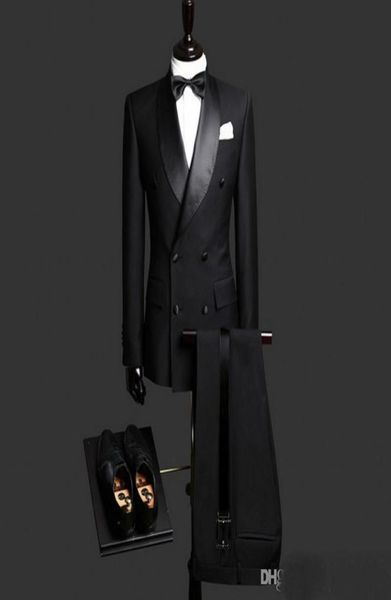 mens suits black groom wedding tuxedos shawl lapel slim fit bridegroom formal wear men suit for weddings jacket and pants8172613, Black;gray
mens suits black groom wedding tuxedos shawl lapel slim fit bridegroom formal wear men suit for weddings jacket and pants8172613, Black;gray