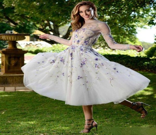 elegant prom dresses illusion sheer neck long sleeve purple 3d applique short evening dress backless custom made knee length 8685710, Black
elegant prom dresses illusion sheer neck long sleeve purple 3d applique short evening dress backless custom made knee length 8685710, Black