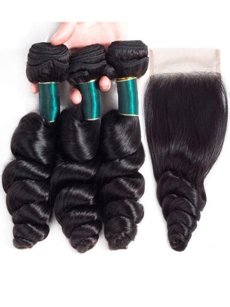 grade 10a loose wave human hair 3 bundles with 4x4 lace closure unprocessed brazilian virgin human hair weaves extensioon 1226 in9690971, Black
grade 10a loose wave human hair 3 bundles with 4x4 lace closure unprocessed brazilian virgin human hair weaves extensioon 1226 in9690971, Black