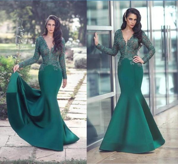 hunter green lace evening dresses dubai long sleeves mermaid prom gowns v neck satin skirt formal mother dress8678810, Black;red 
hunter green lace evening dresses dubai long sleeves mermaid prom gowns v neck satin skirt formal mother dress8678810, Black;red