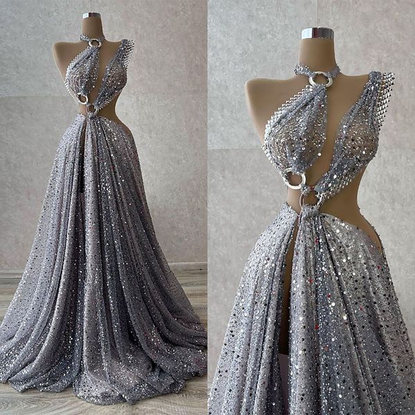 gorgeous mermaid prom dresses halter sleeveless art design cutaway sides sequined backless pleats court gown custom made plus size party dre, Black
gorgeous mermaid prom dresses halter sleeveless art design cutaway sides sequined backless pleats court gown custom made plus size party dre, Black